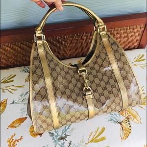 Gucci Gold PVC Handbag